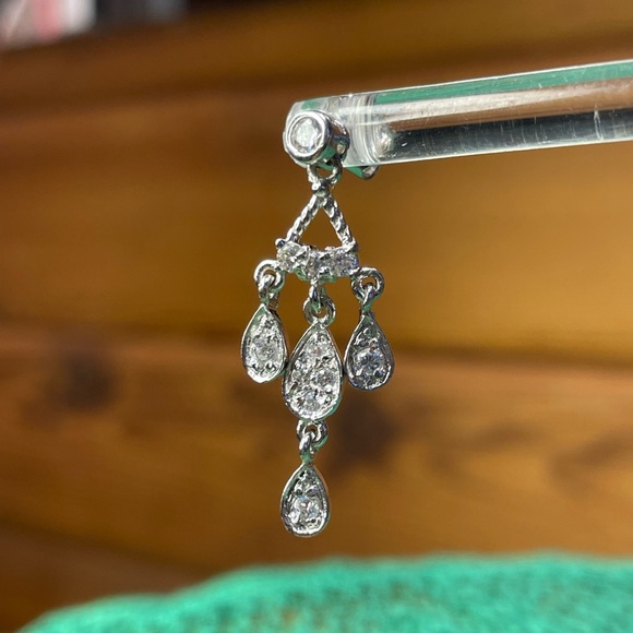 925 Silver Dangling Earrings - Picture 6 of 8
